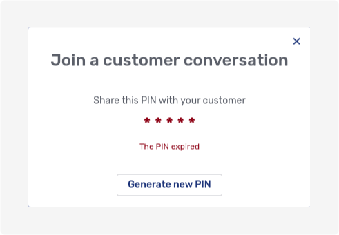 PIN dialog after PIN has expired