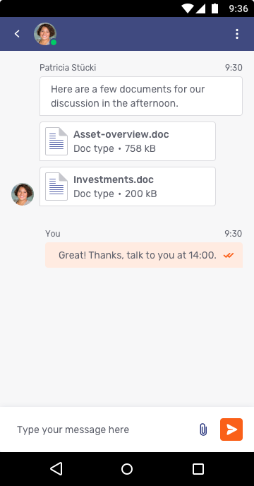 mobile sdk android fullscreen chat