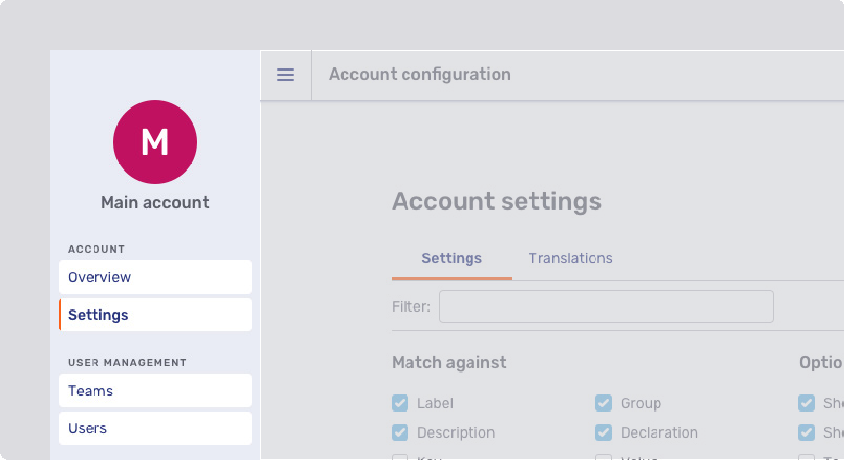 where to start settings