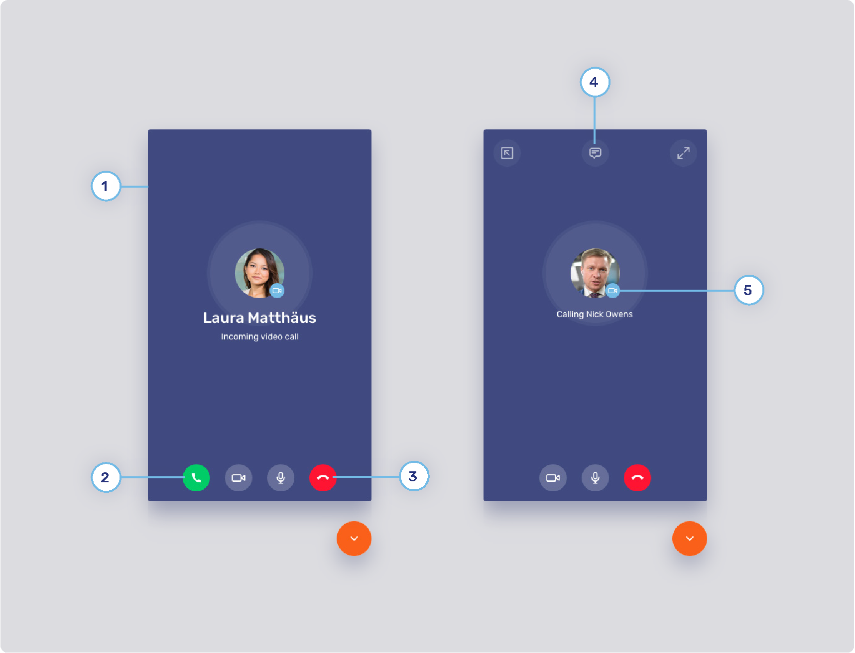 video chat conversation panel 1