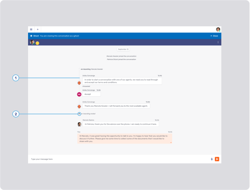 agent desk bot threads