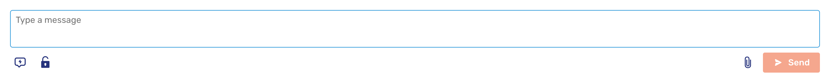 Public message mode input field