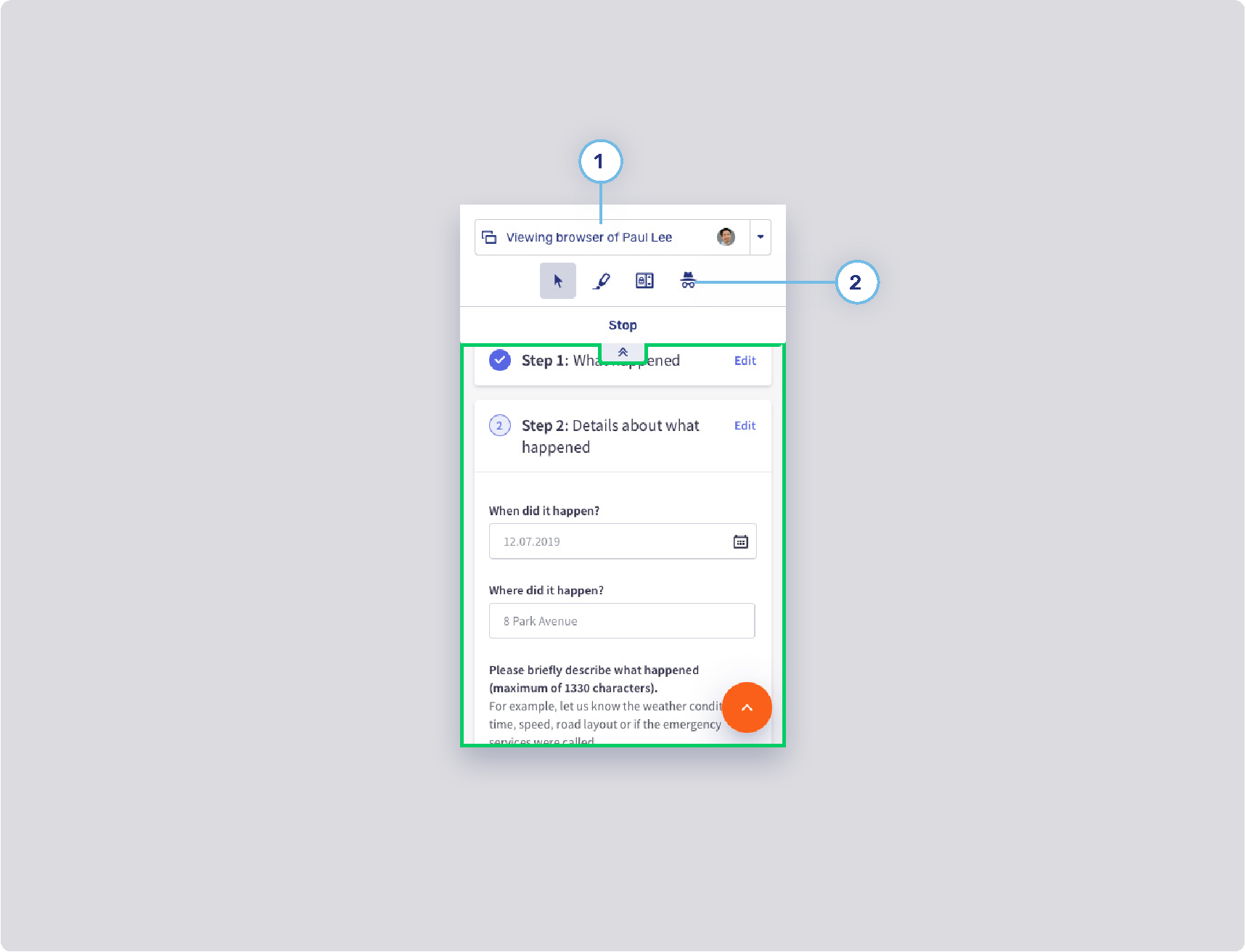 visitor mobile collaboration space