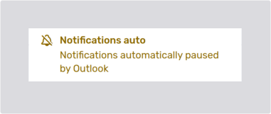 Autopause notifications message in the Agent Desk settings menu