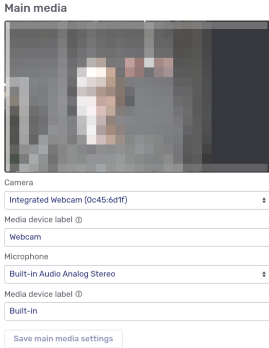 Branch client main media setup