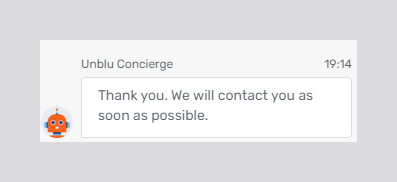 Concierge visitor onboarding: response after entering phone number