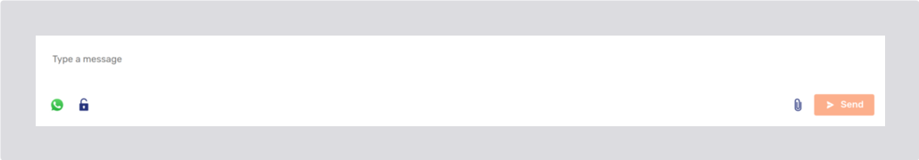 WhatsApp conversation with text field available