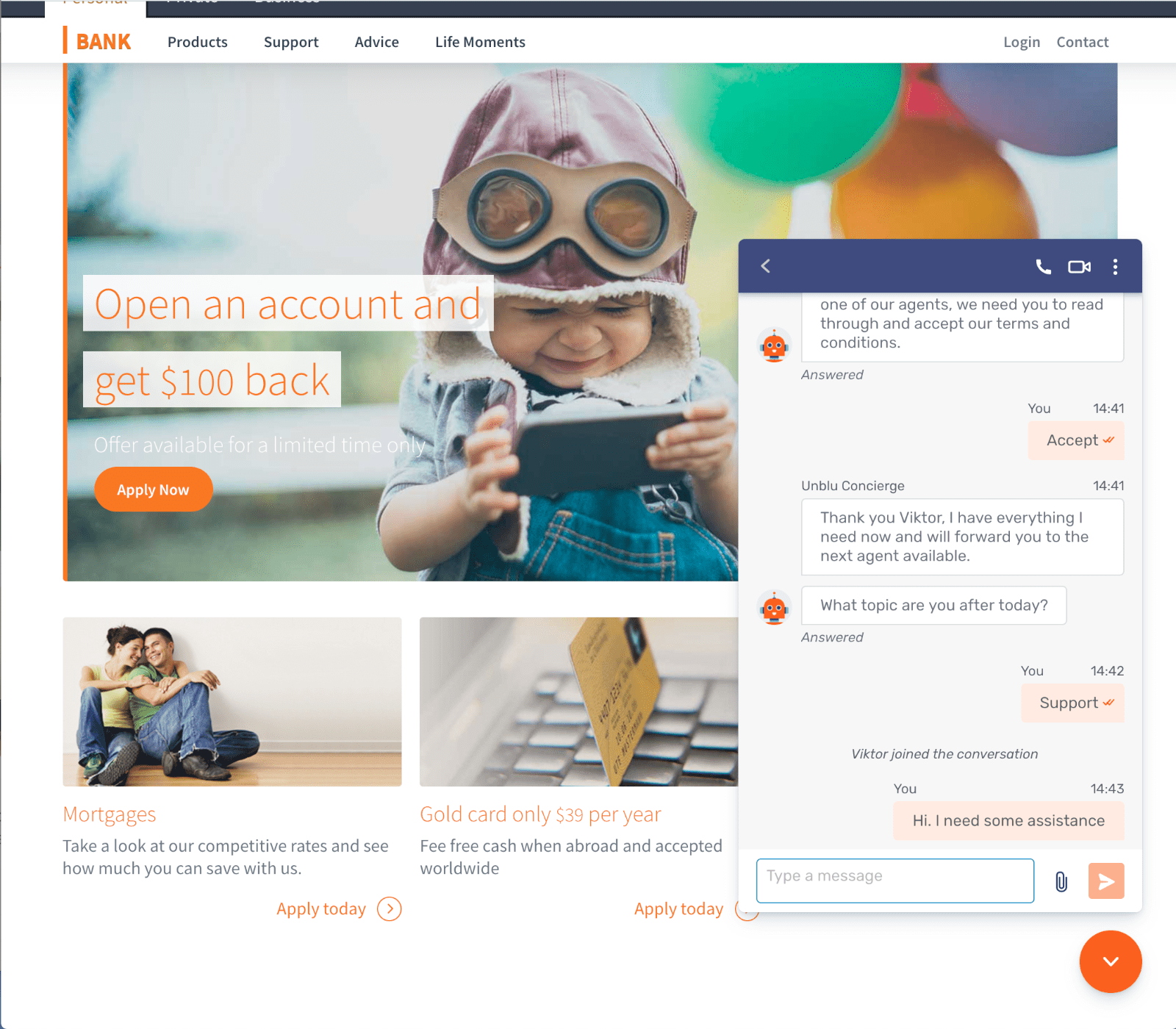 screen visitor need assistance